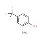 2-amino-4-(trifluoromethyl)phenol (CAS 454-81-9) - chemical structure image