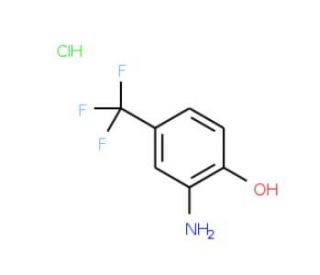 2-amino-4-(trifluoromethyl)phenol hydrochloride (CAS 454-81-9) - chemical structure image