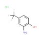 2-amino-4-(trifluoromethyl)phenol hydrochloride (CAS 454-81-9) - chemical structure image