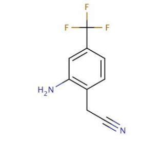 2-Amino-4-trifluoromethyl phenylacetonitrile - chemical structure image