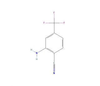 2-Amino-4-trifluoromethylbenzonitrile (CAS 1483-54-1) - chemical structure image
