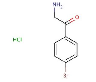 2-Amino-4&prime;-bromoacetophenone hydrochloride (CAS 5467-72-1) - chemical structure image