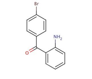 2-Amino-4&prime;-bromobenzophenone (CAS 1140-17-6) - chemical structure image