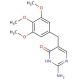 2-Amino-5-[(3,4,5-trimethoxyphenyl)methyl]-4(1H)-pyrimidinone - chemical structure image