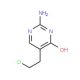 2-amino-5-(2-chloroethyl)pyrimidin-4-ol - chemical structure image