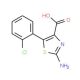 2-Amino-5-(2-chlorophenyl)-1,3-thiazole-4-carboxylic acid - chemical structure image