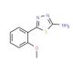 2-Amino-5-(2-methoxyphenyl)-1,3,4-thiadiazole (CAS 28004-56-0) - chemical structure image