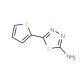 2-Amino-5-(2-thienyl)-1,3,4-thiadiazole (CAS 4683-00-5) - chemical structure image