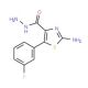 2-Amino-5-(3-fluorophenyl)-1,3-thiazole-4-carbohydrazide - chemical structure image