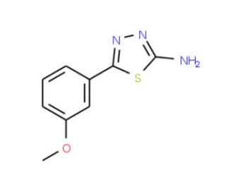 2-Amino-5-(3-methoxyphenyl)-1,3,4-thiadiazole - chemical structure image
