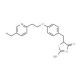 2-Amino-5-{4-[2-(5-ethyl-pyridin-2-yl)-ethoxy]-benzyl}-thiazol-4-one (CAS 105355-26-8) - chemical structure image