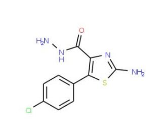 2-Amino-5-(4-chlorophenyl)-1,3-thiazole-4-carbohydrazide - chemical structure image