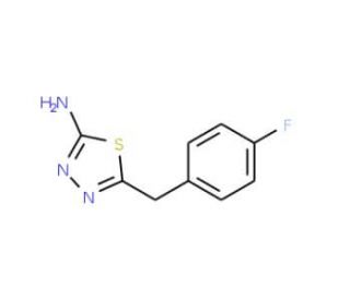 2-Amino-5-(4-fluorobenzyl)-1,3,4-thiadiazole (CAS 39181-55-0) - chemical structure image