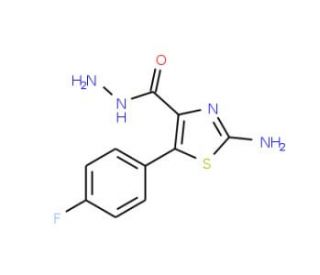 2-Amino-5-(4-fluorophenyl)-1,3-thiazole-4-carbohydrazide - chemical structure image