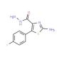 2-Amino-5-(4-fluorophenyl)-1,3-thiazole-4-carbohydrazide - chemical structure image