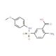 2-Amino-5-(4-methoxy-phenylsulfamoyl)-benzoic acid - chemical structure image
