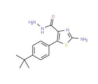 2-Amino-5-[4-(tert-butyl)phenyl]-1,3-thiazole-4-carbohydrazide - chemical structure image