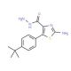 2-Amino-5-[4-(tert-butyl)phenyl]-1,3-thiazole-4-carbohydrazide - chemical structure image
