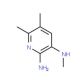 2-Amino-5,6-dimethyl-3-methylaminopyridine (CAS 161091-50-5) - chemical structure image