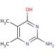 2-Amino-5,6-dimethyl-4-hydroxypyrimidine (CAS 3977-23-9) - chemical structure image