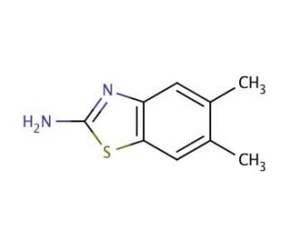 2-Amino-5,6-dimethylbenzothiazole (CAS 29927-08-0) - chemical structure image