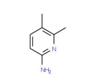 2-Amino-5,6-dimethylpyridine (CAS 57963-08-3) - chemical structure image