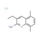 2-Amino-5,8-dimethyl-3-ethylquinoline hydrochloride (CAS 1172315-99-9) - chemical structure image