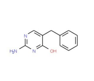 2-Amino-5-benzyl-4-hydroxypyrimidine (CAS 873409-32-6) - chemical structure image