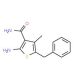 2-Amino-5-benzyl-4-methyl-3-thiophenecarboxamide (CAS 57243-81-9) - chemical structure image