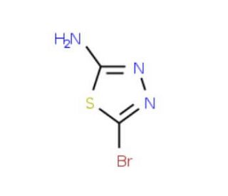 2-Amino-5-bromo-1,3,4-thiadiazole (CAS 37566-39-5) - chemical structure image