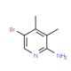 2-Amino-5-bromo-3,4-dimethylpyridine (CAS 374537-97-0) - chemical structure image