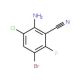 2-Amino-5-bromo-3-chloro-6-fluorobenzonitrile - chemical structure image