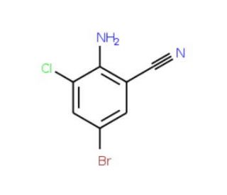 2-Amino-5-bromo-3-chlorobenzonitrile - chemical structure image