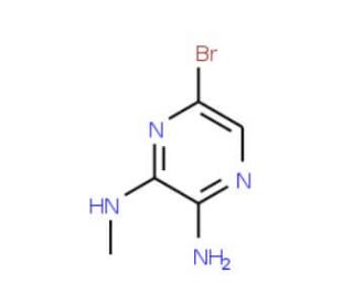 2-Amino-5-bromo-3-(methylamino)pyrazine (CAS 55635-63-7) - chemical structure image
