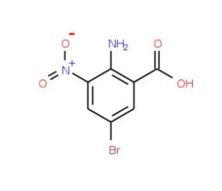2-Amino-5-bromo-3-nitrobenzoic acid (CAS 58580-07-7) - chemical structure image