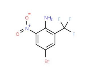 2-Amino-5-bromo-3-nitrobenzotrifluoride (CAS 157026-18-1) - chemical structure image