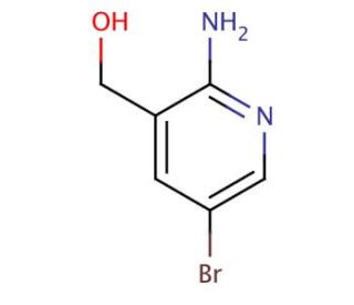 2-Amino-5-bromo-3-pyridinemethanol (CAS 335031-01-1) - chemical structure image