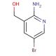 2-Amino-5-bromo-3-pyridinemethanol (CAS 335031-01-1) - chemical structure image