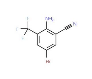 2-Amino-5-bromo-3-(trifluoromethyl)benzonitrile - chemical structure image