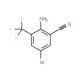 2-Amino-5-bromo-3-(trifluoromethyl)benzonitrile - chemical structure image