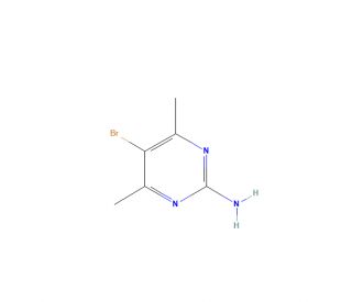 2-Amino-5-bromo-4,6-dimethylpyrimidine (CAS 4214-57-7) - chemical structure image