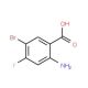 2-Amino-5-bromo-4-fluorobenzoic acid (CAS 143945-65-7) - chemical structure image