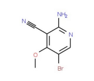 2-Amino-5-bromo-4-methoxynicotinonitrile (CAS 951884-75-6) - chemical structure image