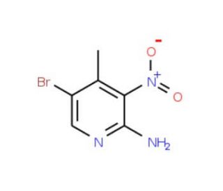 2-Amino-5-bromo-4-methyl-3-nitropyridine (CAS 100367-40-6) - chemical structure image
