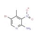 2-Amino-5-bromo-4-methyl-3-nitropyridine (CAS 100367-40-6) - chemical structure image