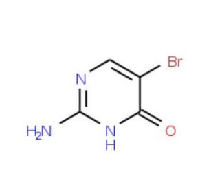 2-Amino-5-bromo-4-pyrimidinol (CAS 61937-71-1) - chemical structure image
