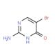 2-Amino-5-bromo-4-pyrimidinol (CAS 61937-71-1) - chemical structure image