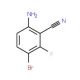 2-Amino-5-bromo-6-fluorobenzonitrile - chemical structure image