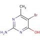 2-Amino-5-bromo-6-methyl-4-pyrimidinol (CAS 6307-35-3) - chemical structure image