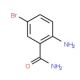 2-Amino-5-bromobenzamide (CAS 16313-66-9) - chemical structure image
